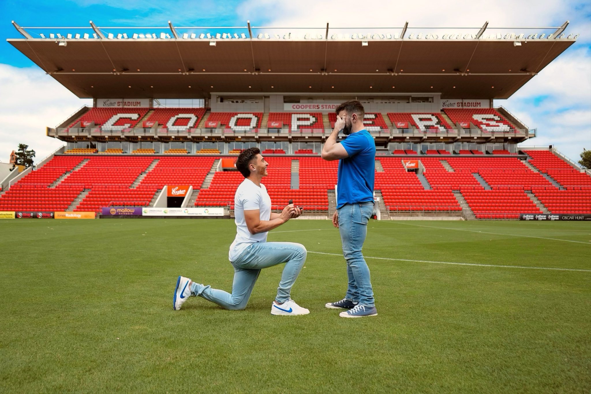 Josh Cavallo Proposal A League Player Proposes On The Field