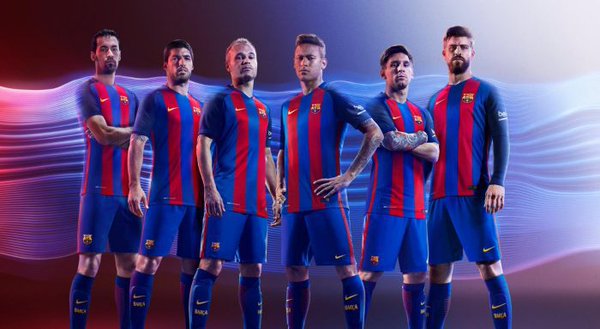 Barcelona 2016-17 home kit