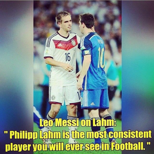 Philipp Lahm and Lionel Messi