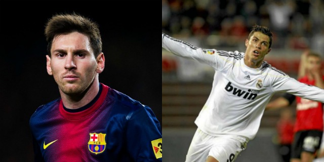 Lionel Messi and Cristiano Ronaldo age 25