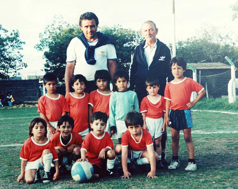 Messi with his boyhood club, Newell's Old Boys