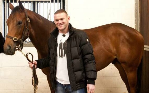 Rooney with his racehorse