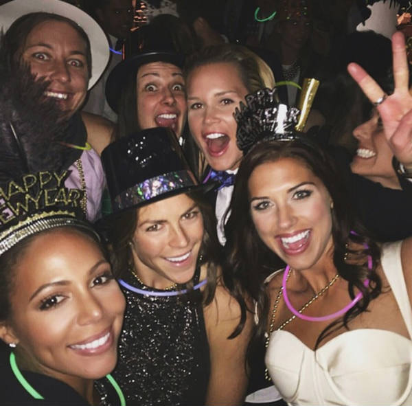 Partygoers including soccer celebrities celebrate at Alex Morgan's wedding 