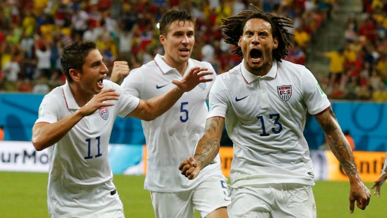 Jermaine Jones admires Ronaldo, but that didn't stop him from celebrating his great goal against Portugal.