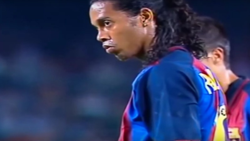 Ronaldinho's first goal