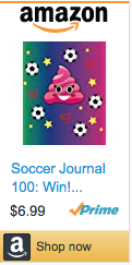 Funniest Soccer Gifts - Pink Poop Emoji Notebook