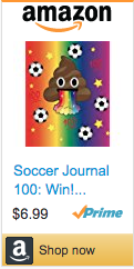 Funniest Soccer Gifts - Soccer Poop Emoji Notebook