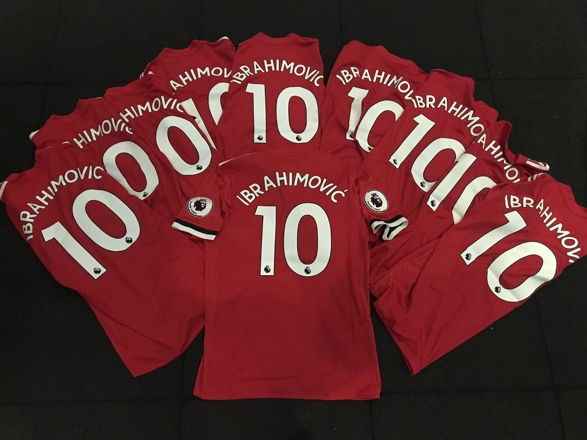 Zlatan Ibrahimovic New Manchester United Number