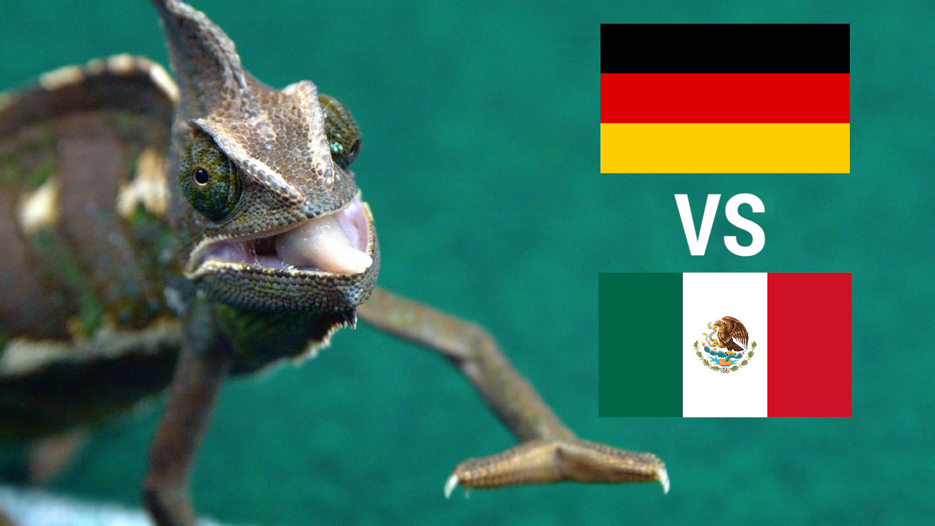 Chameleon Predicts Germany vs Mexico Match