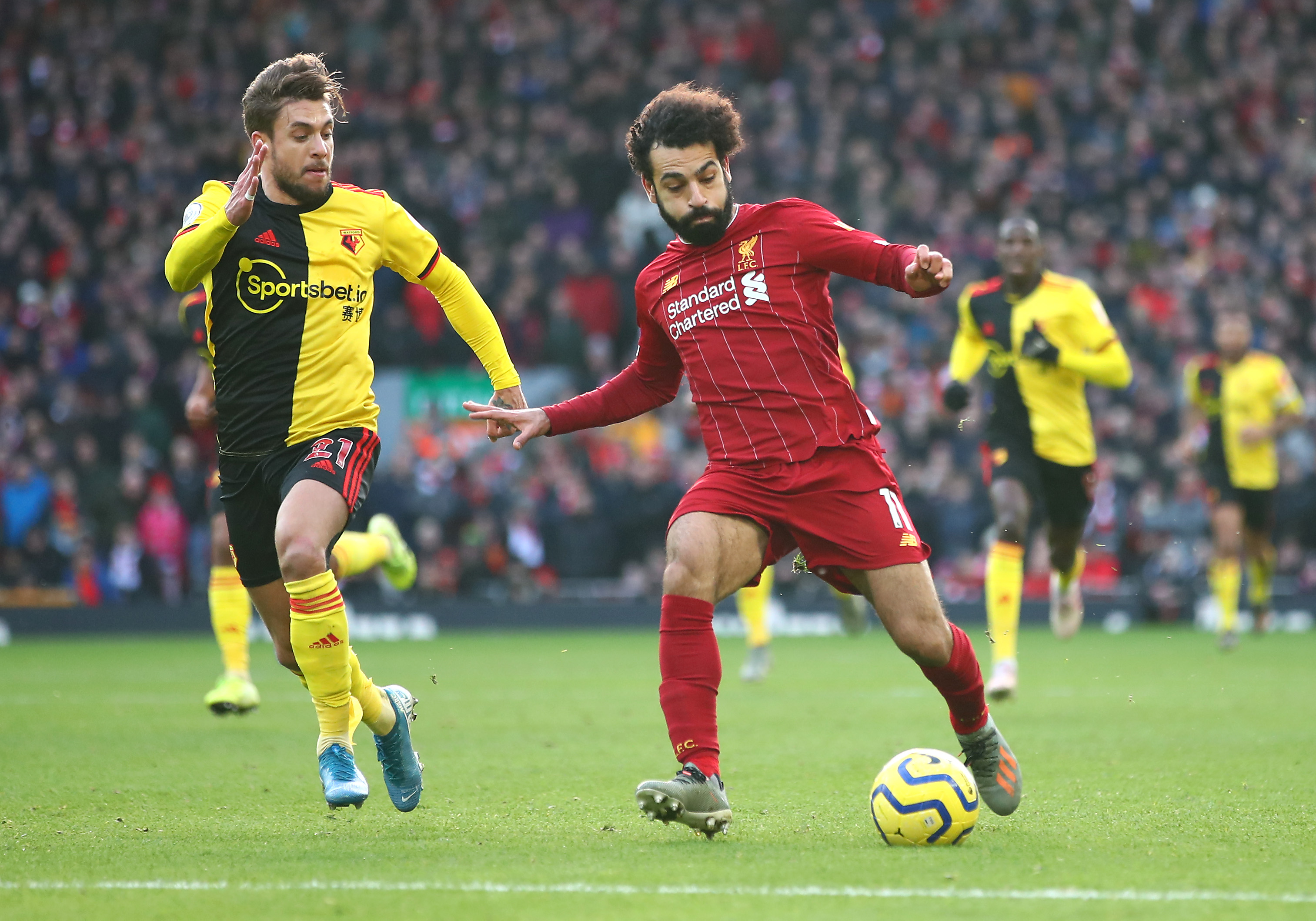 Watch Insane Backheel Nutmeg Mo Salah Goal vs Watford