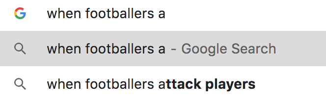Most Disturbing Soccer Searches