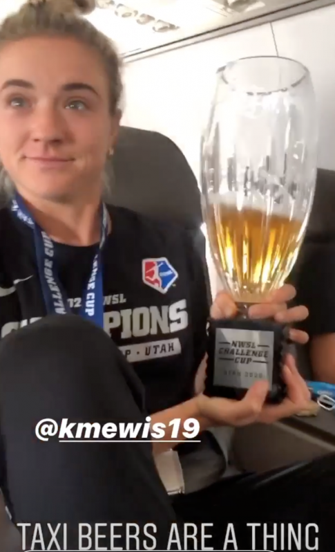 NWSL Ring Dunk: Aggie Shea Groom Celebrates Challenge Cup ...