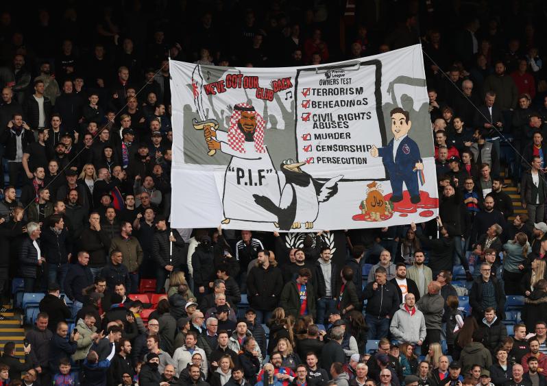 Crystal Palace Banner vs Newcastle