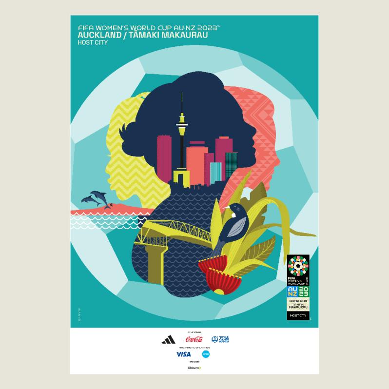 Women's World Cup poster: Auckland
