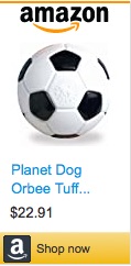 Soccer ball toy for dogs
