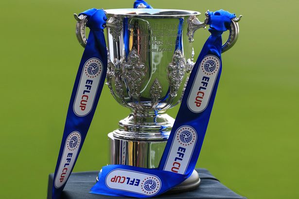 The EFL Cup trophy from 2016-17