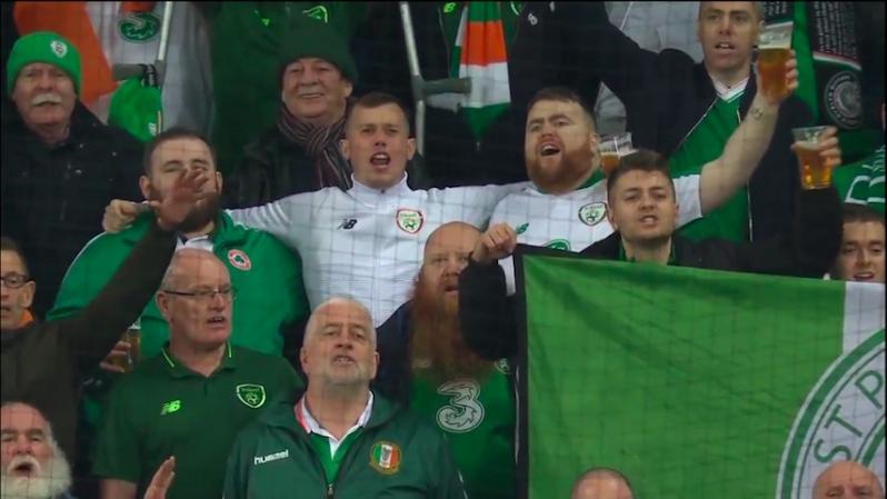 Irish fans in Geneva