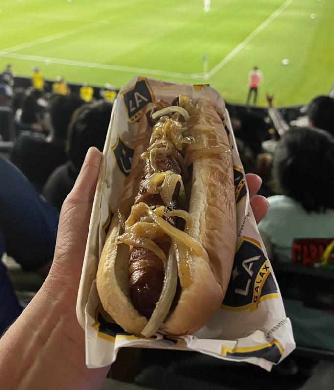 LA Galaxy hot dog