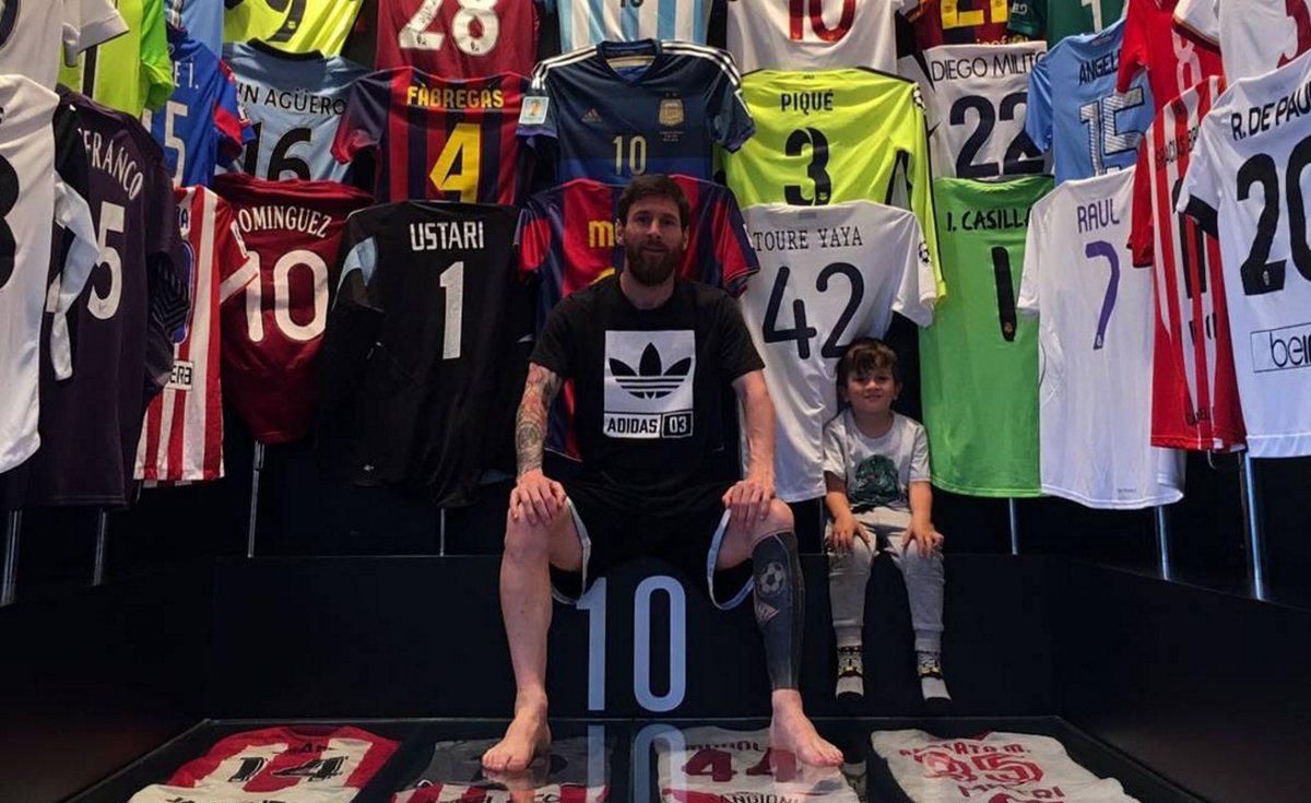 Messi Has A Very Impressive Collection Of Jerseys