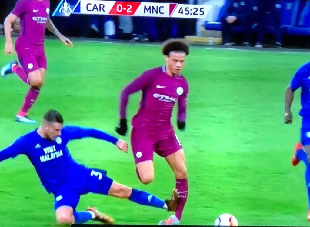German FA tweets Cardiff asking them not to hurt players after Joe Bennett  horror tackle on Leroy Sane