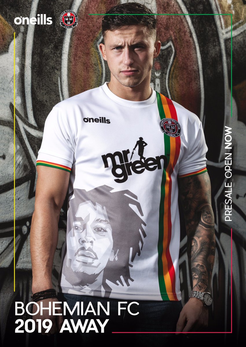 Irish Club Unveils Bob Marley Jersey For 2019 Away Kit