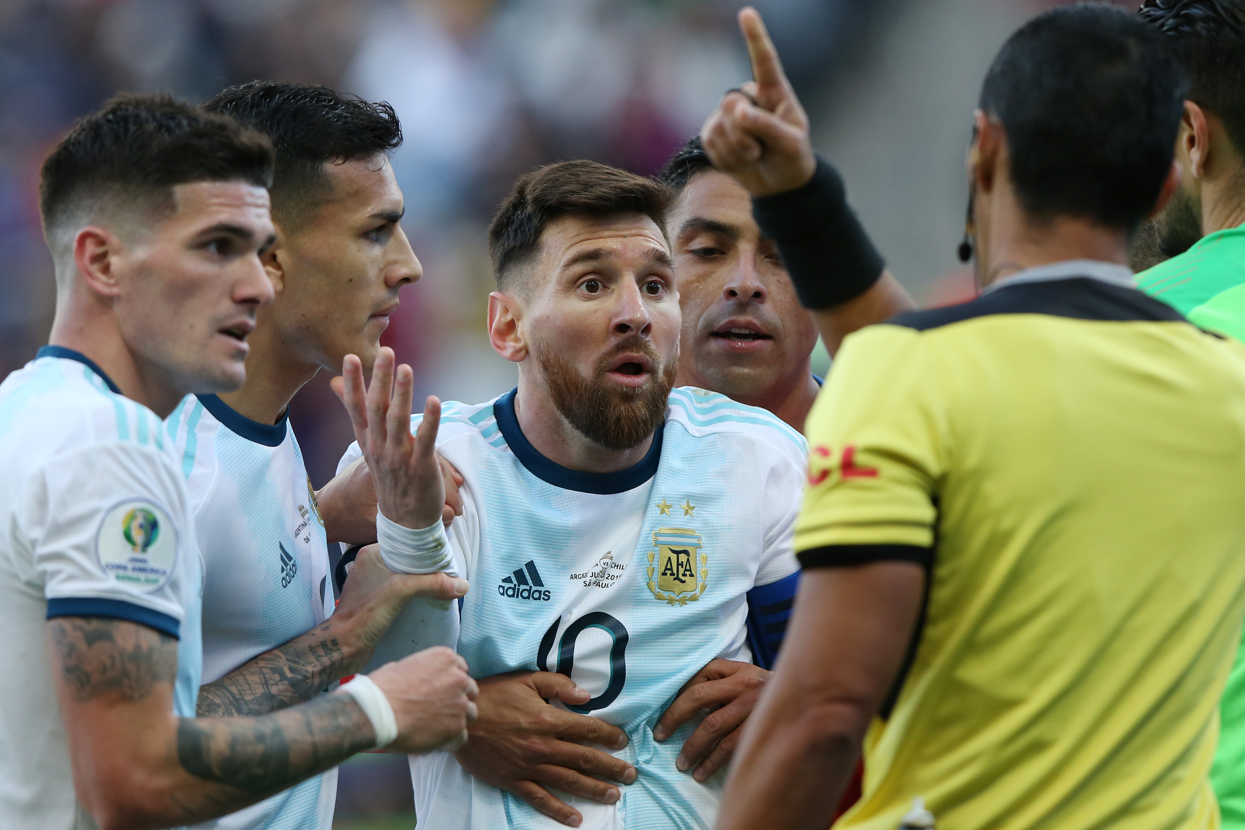 Rare Lionel Messi Red Card Mars Copa America Third Place Match