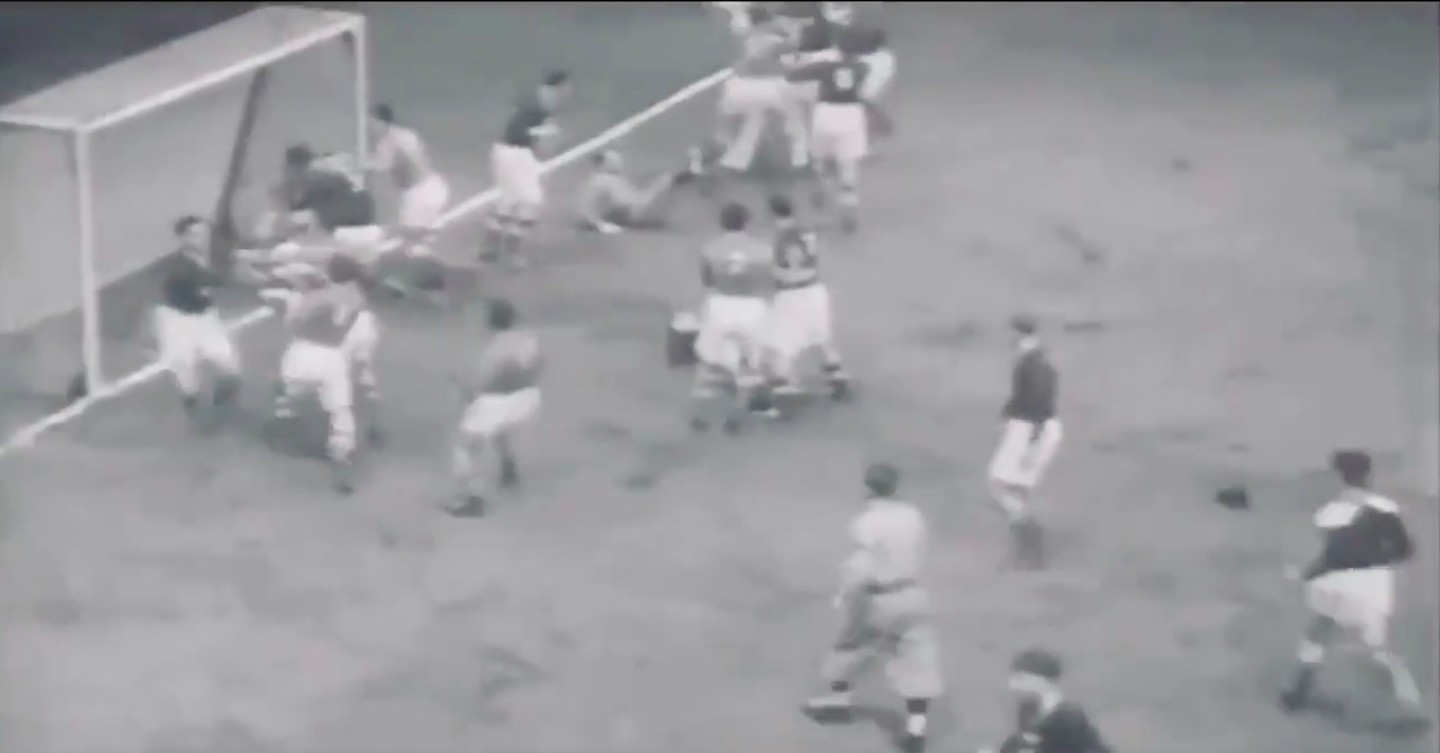 Early Indoor Soccer Brawl Video From 1941 Is Truly Incredible