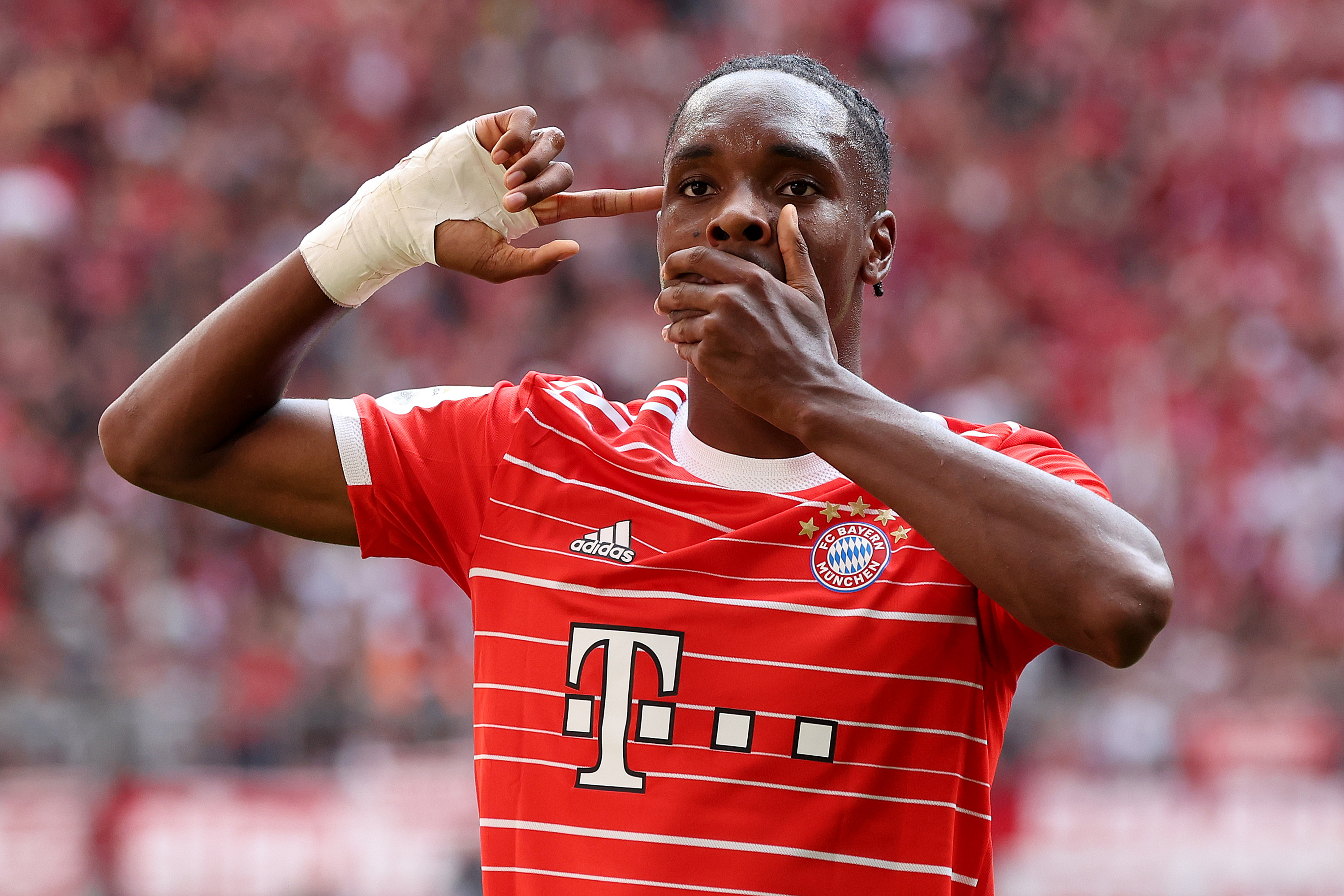 17-Year-Old Mathys Tel's First Bundesliga Goal For Bayern  The18