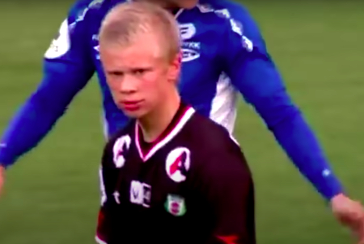 Erling Haaland Professional Debut Age 15 With Bryne Is Now Legend