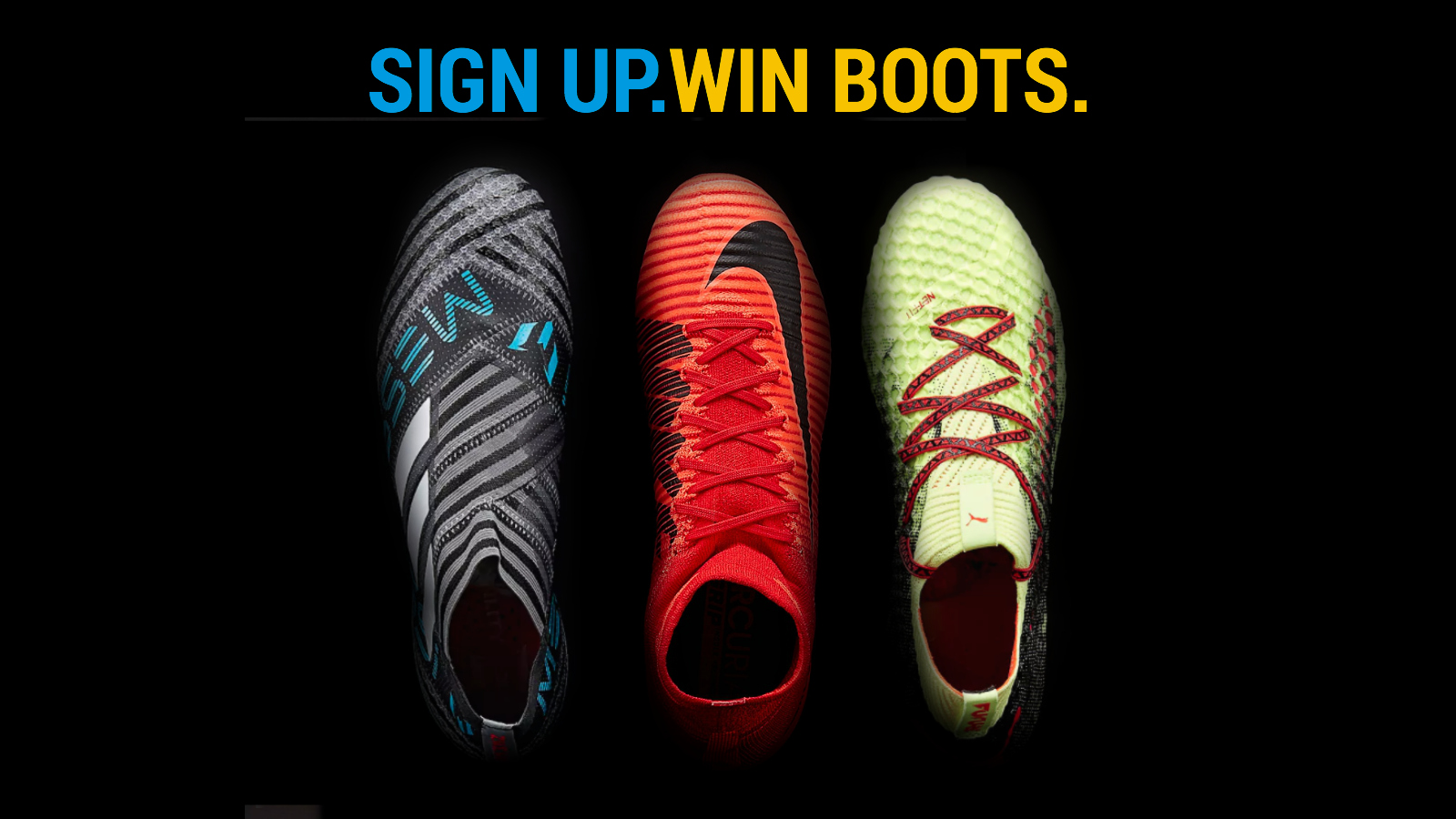 Sign Up For Our Weekly Email. Win A Pair Of Cleats.