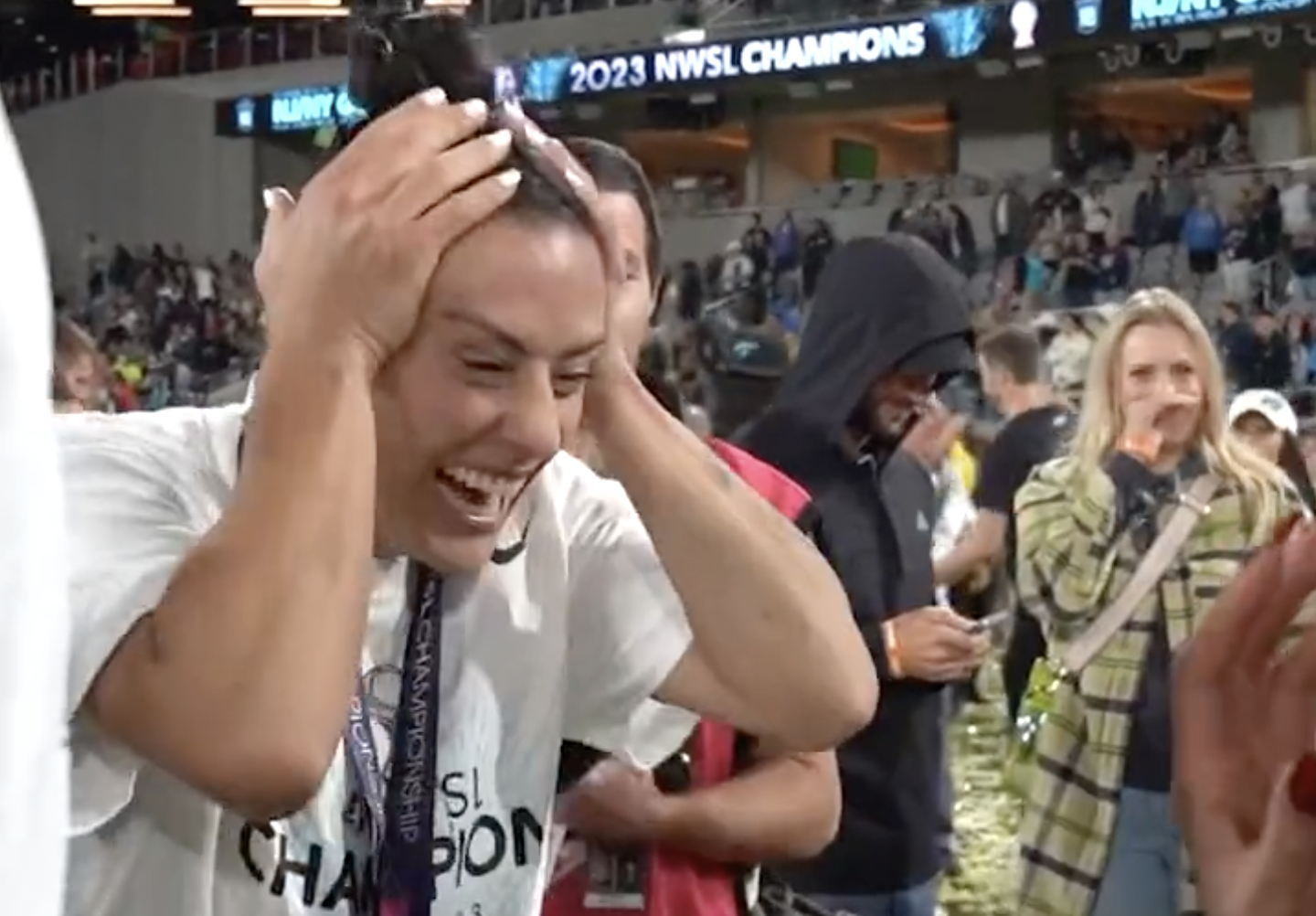 Watch: Sydney Leroux surprises Ali Krieger in tearful reunion