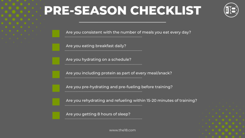 Pre-Season Health Checklist
