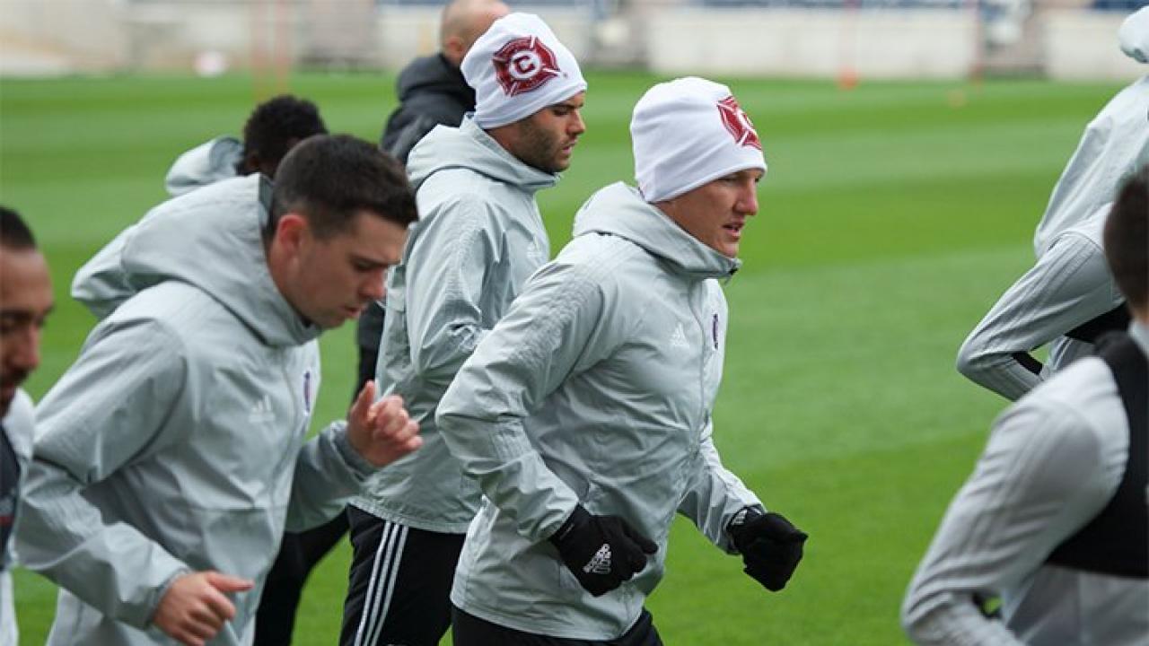 Bastian Schweinsteiger In Training 