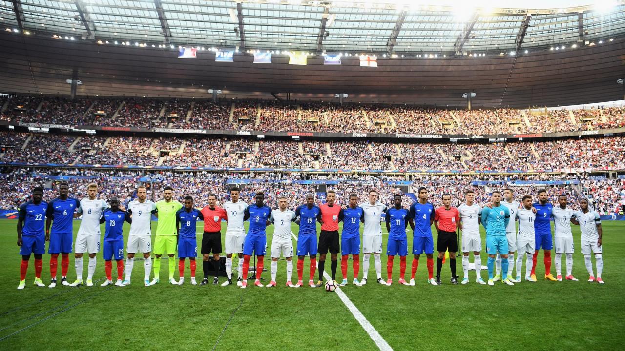 England VS France international friendly minute of silence 