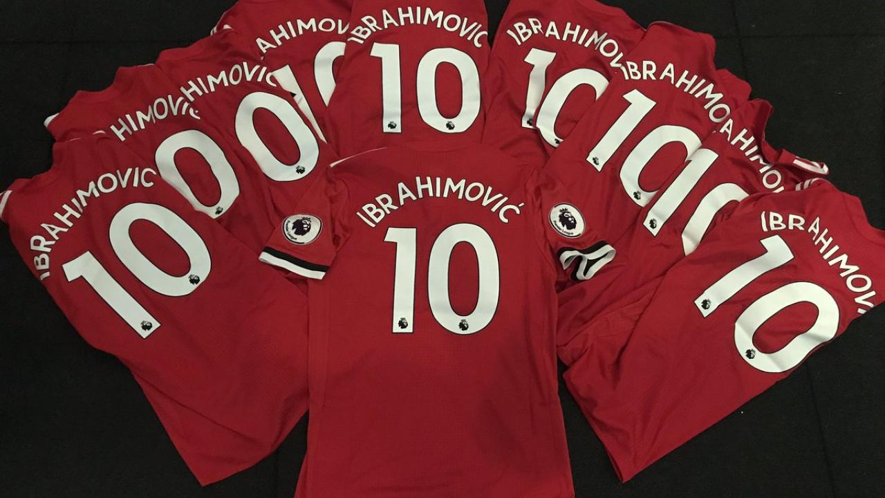 Zlatan Ibrahimovic New Manchester United Number