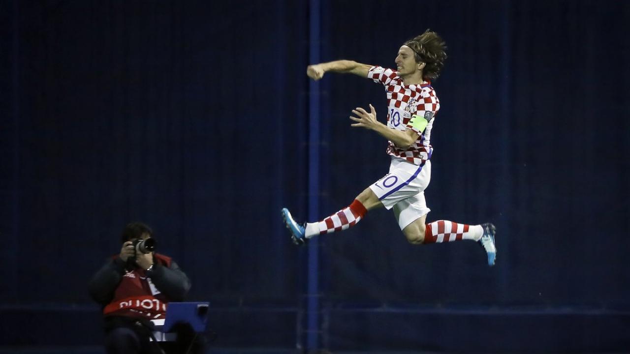 Luka Modric High Jump Croatia 