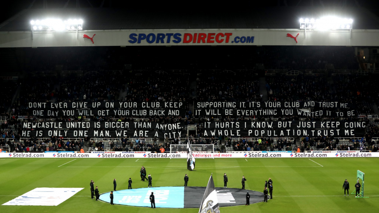 Newcastle Fans Banner