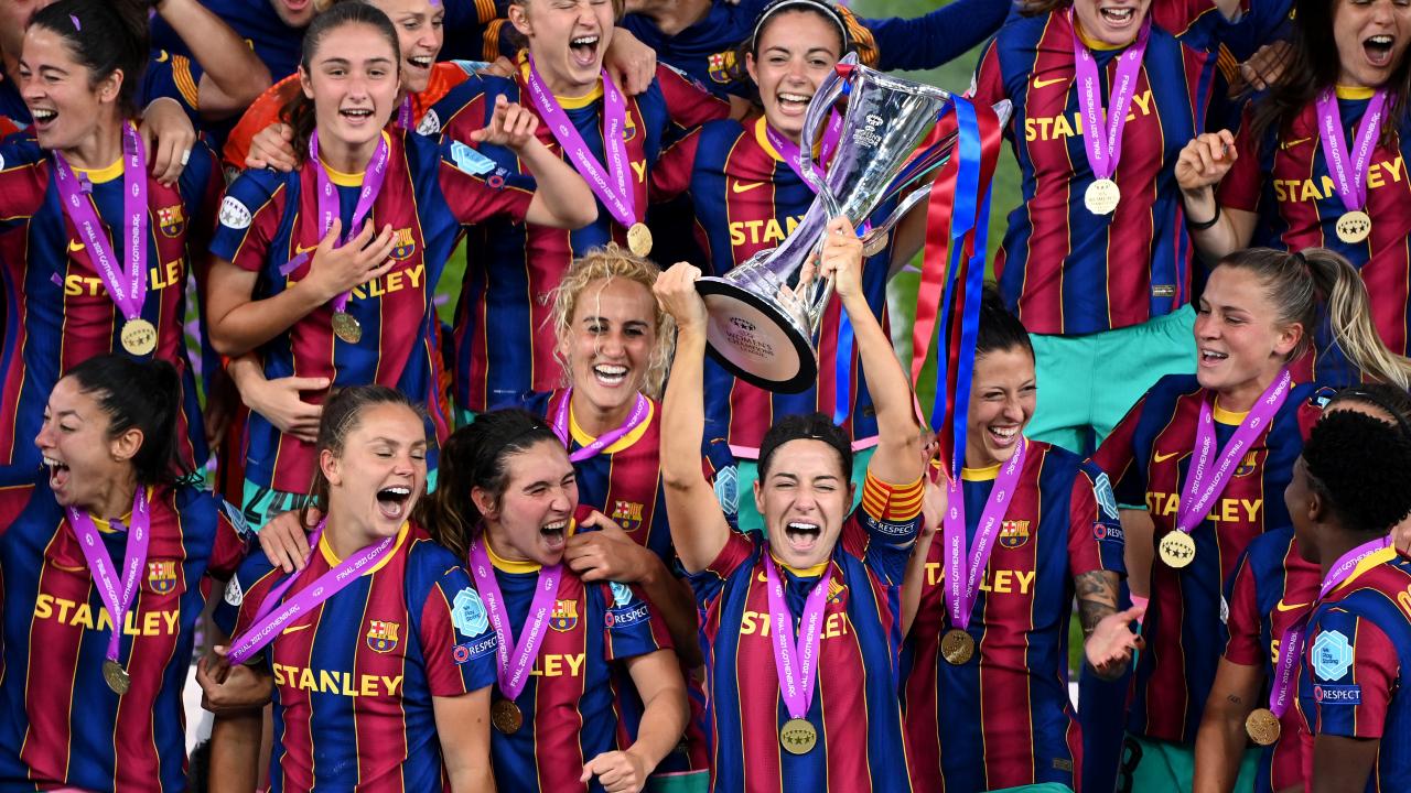 Barcelona Celebrates Winning The Champions League
