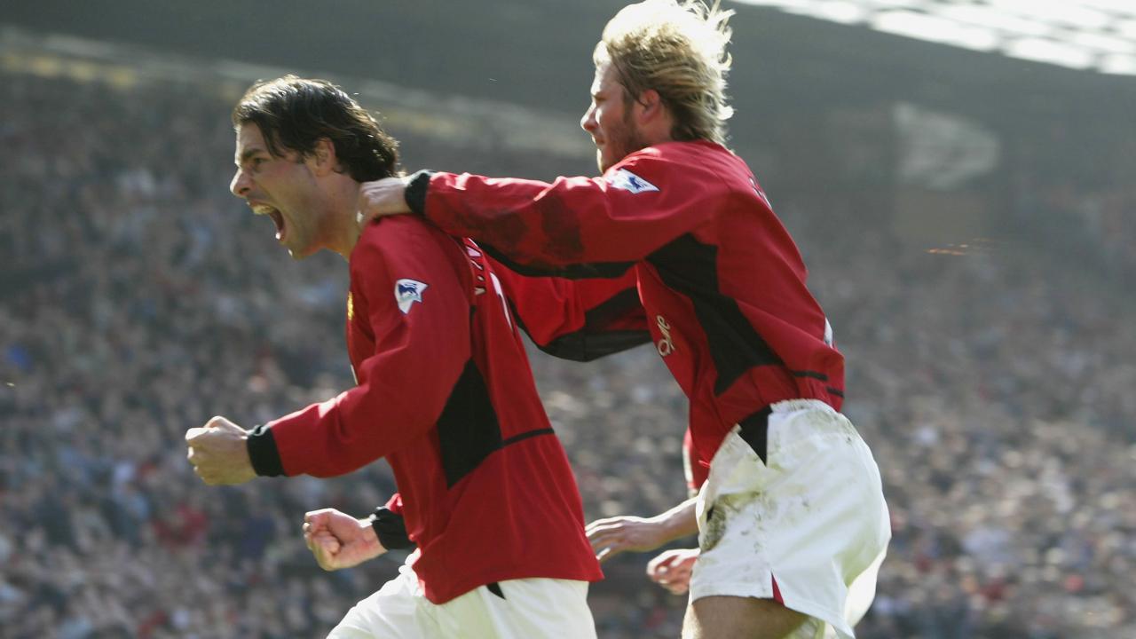 Ruud van Nistelrooy and David Beckham