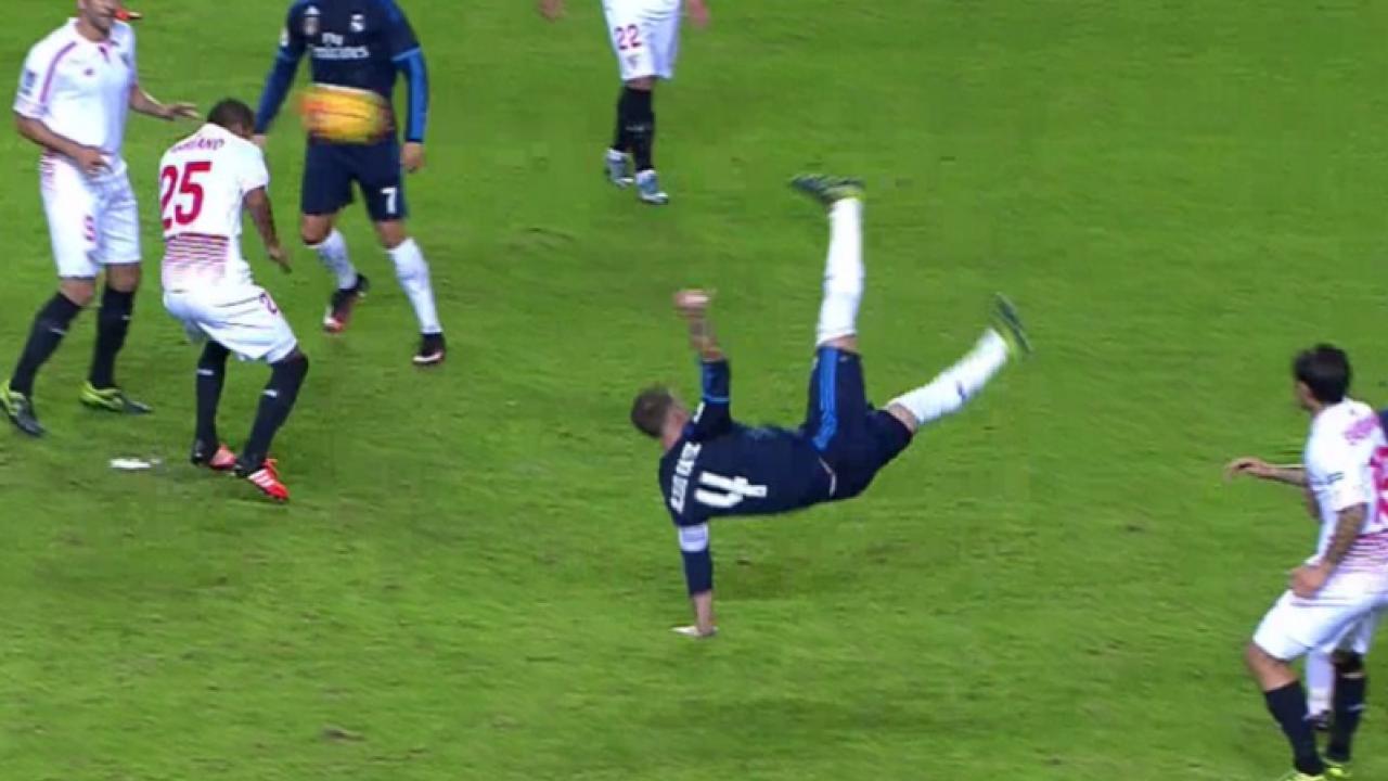 Sergio Ramos bicycle kick