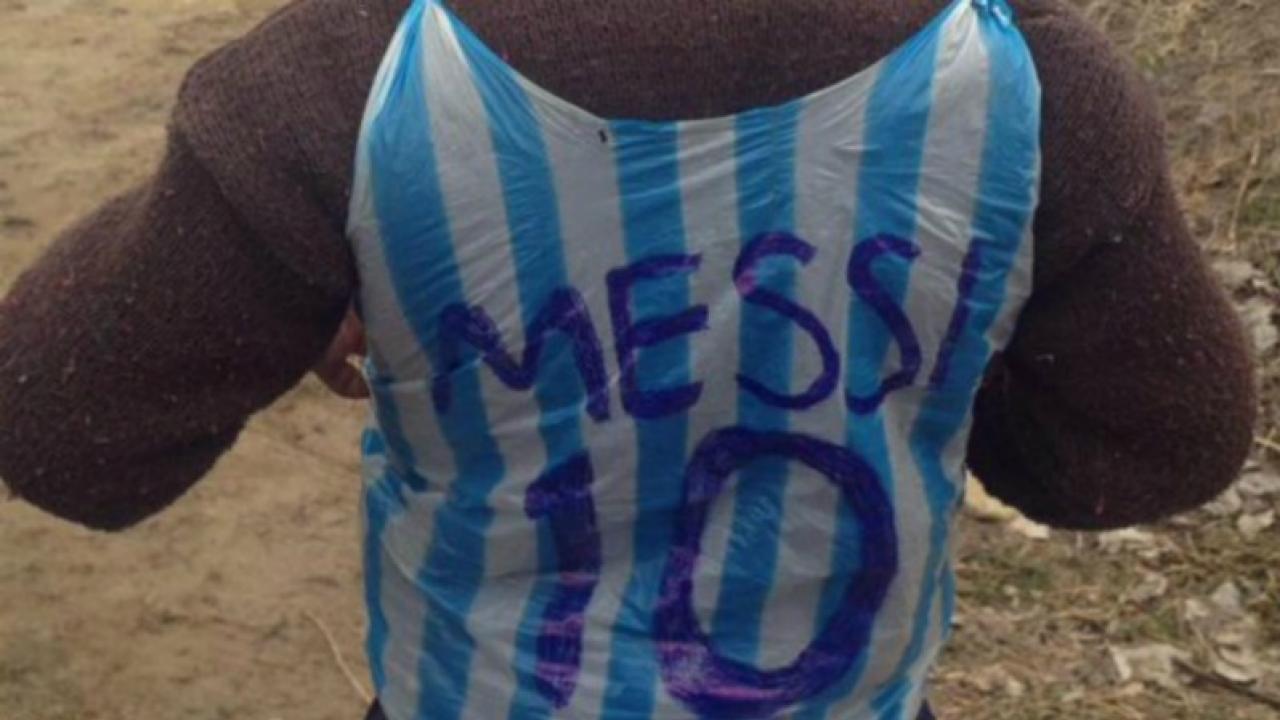 Apparently The Found The Fan In The Plastic Bag Messi Jersey