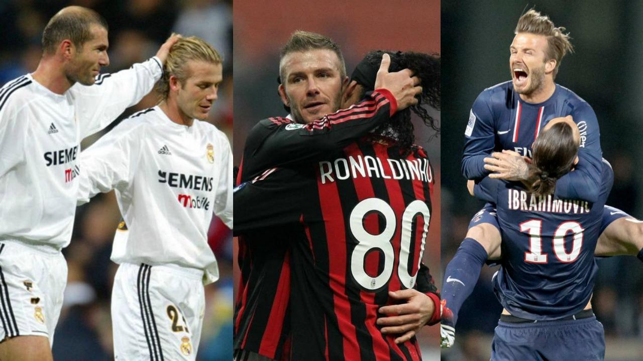 Beckham, Zidane, Ronaldinho and Ibrahimovic