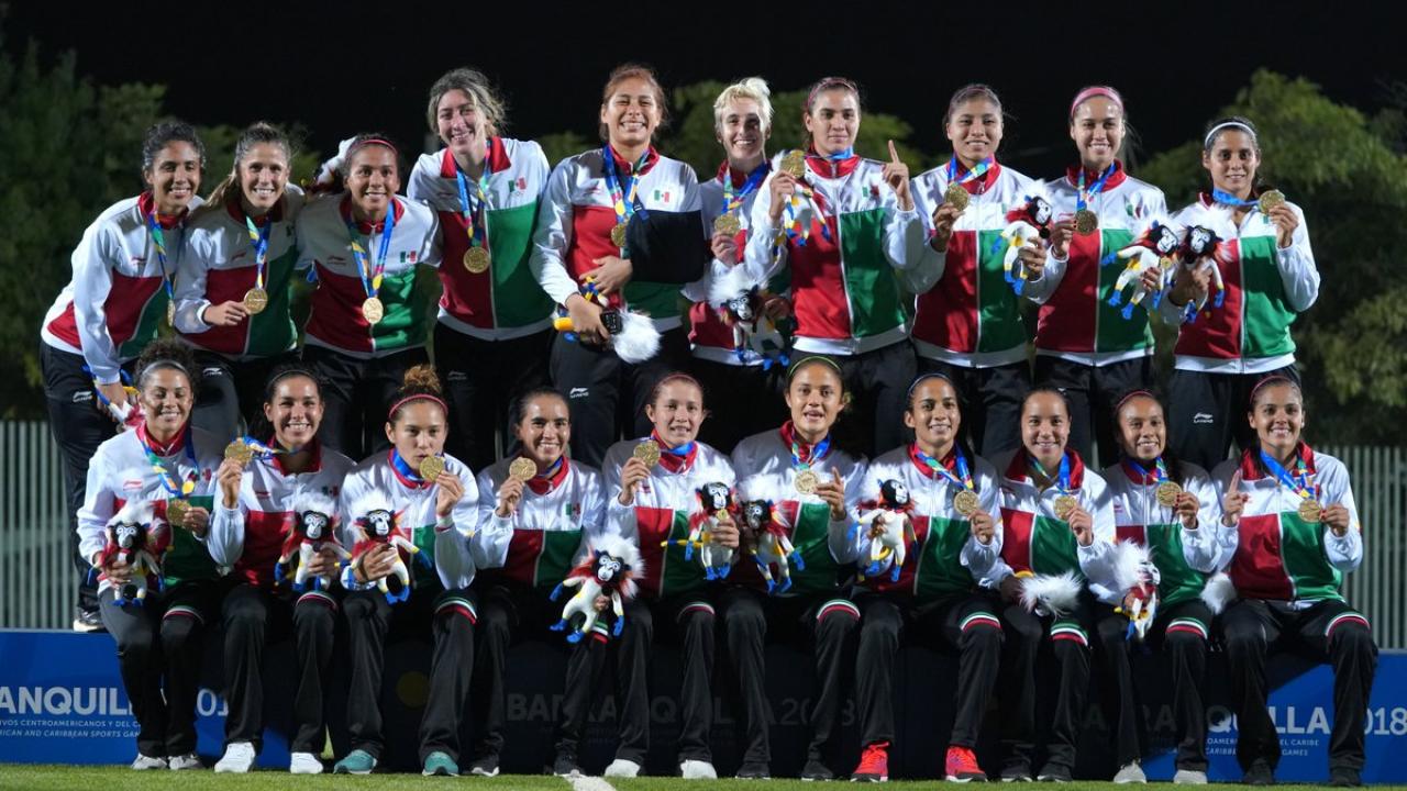 Mexico Women S National Team Gold Medal In Cac Games 2018