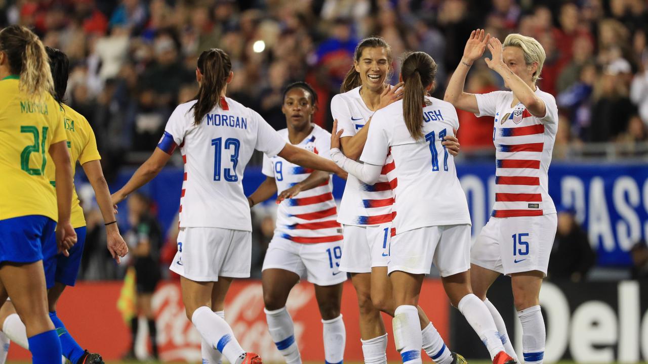 USWNT vs Brazil Highlights Tobin Heath Scores In SheBelieves Cup