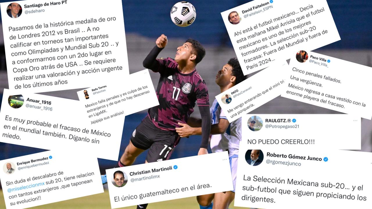 Reacciones a la eliminación de México Sub-20