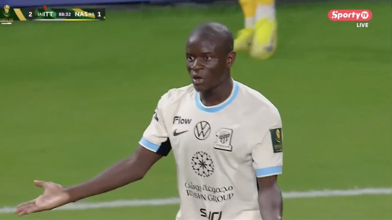 Kanté upset with referee