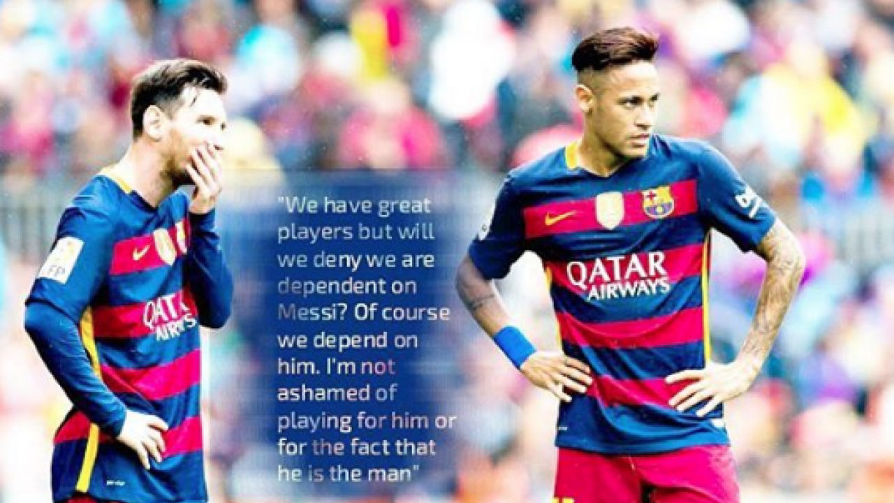 Neymar on Messi
