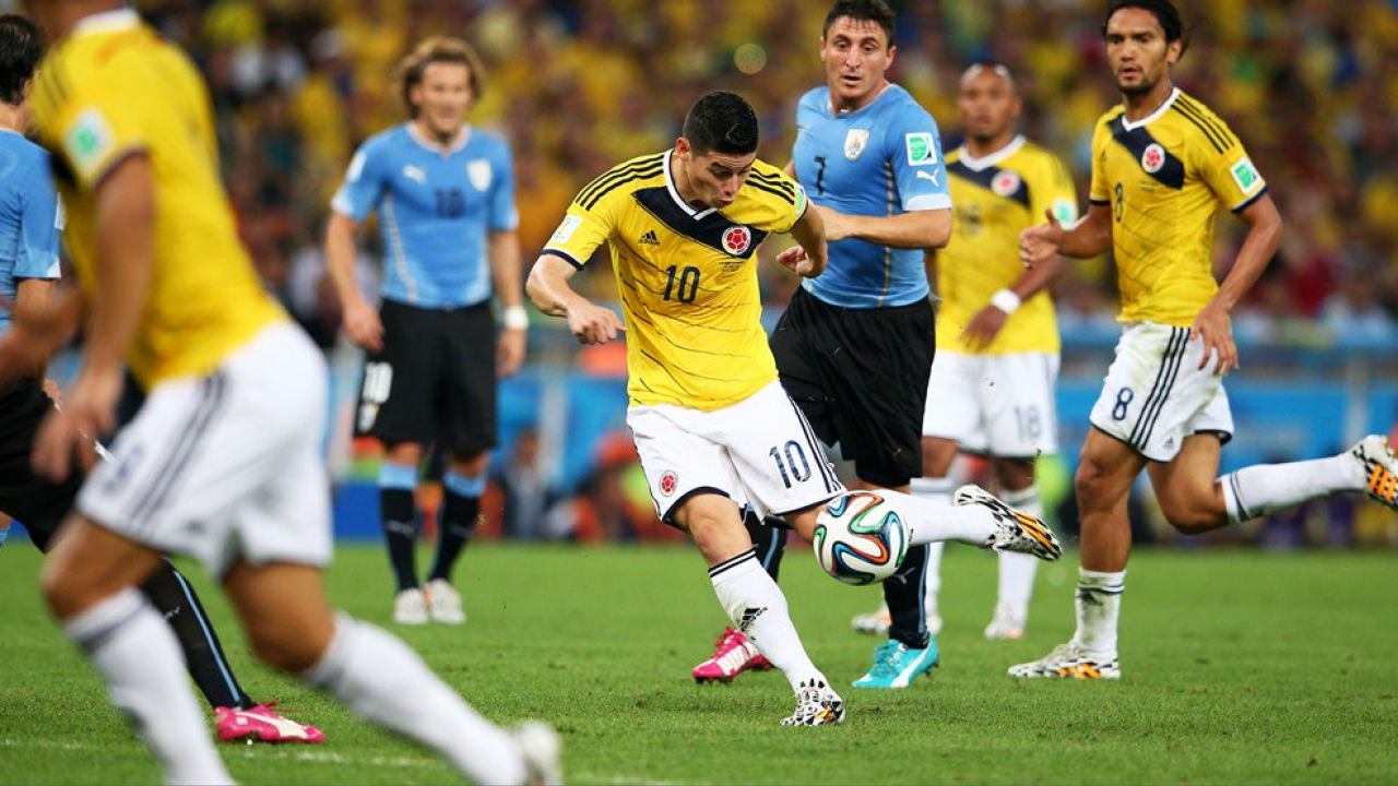 James Rodriguez goal vs Uruguay 