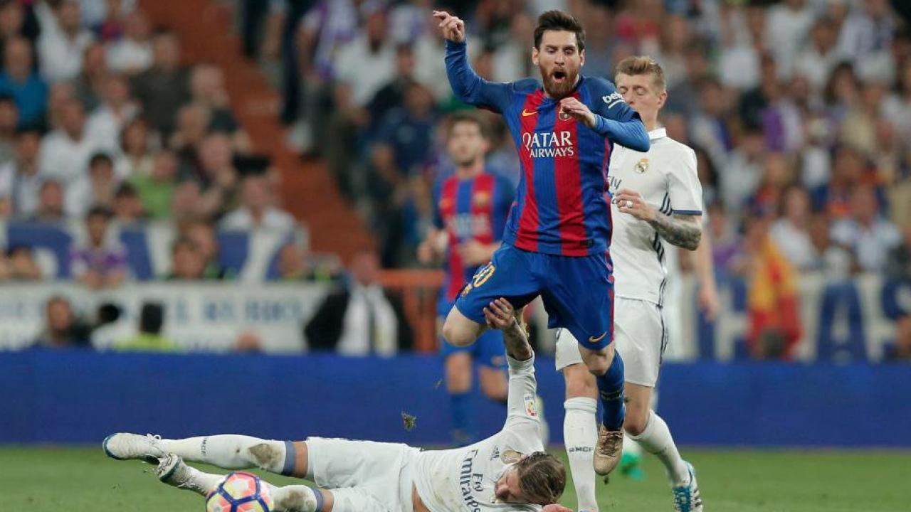 Sergio Ramos Tackles On Lionel Messi