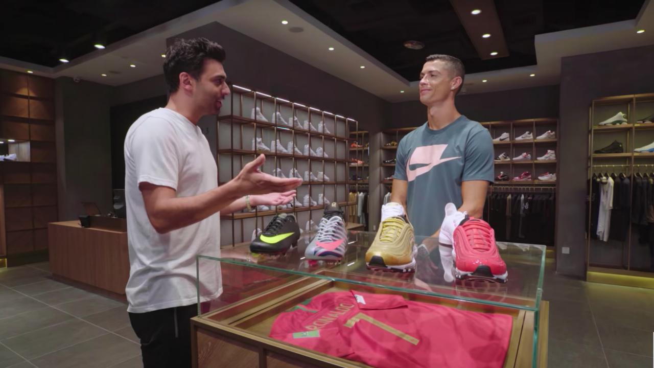 cristiano ronaldo sneaker shopping